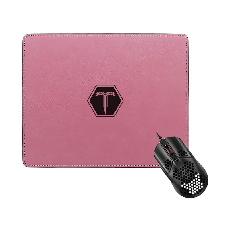 Laserable 인조 가죽 직사각형 마우스 패드 25*20cm