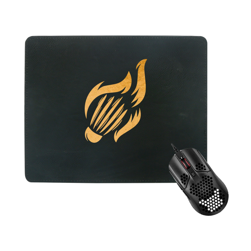 Laserable 인조 가죽 직사각형 마우스 패드 25*20cm