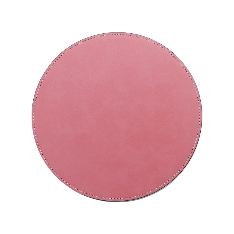 Laserable 인조 가죽 라운드 마우스 패드 20*20cm