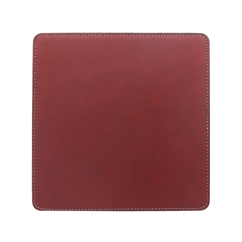 Laserable 인조 가죽 사각형 마우스 패드 20*20cm