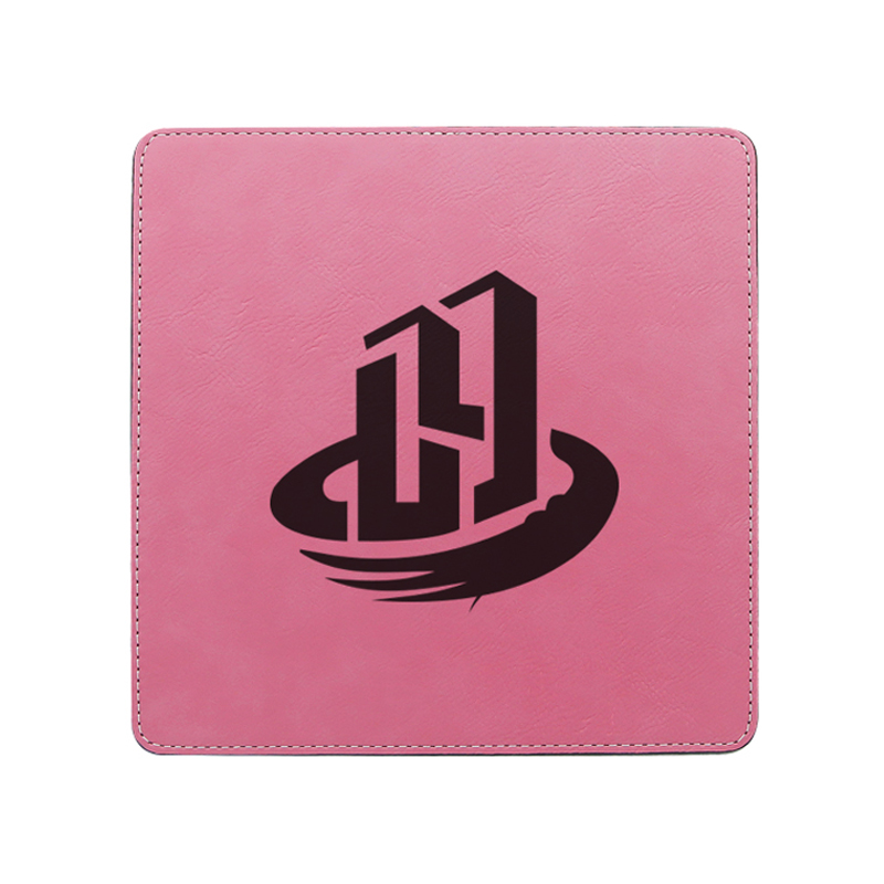 Laserable 인조 가죽 사각형 마우스 패드 20*20cm