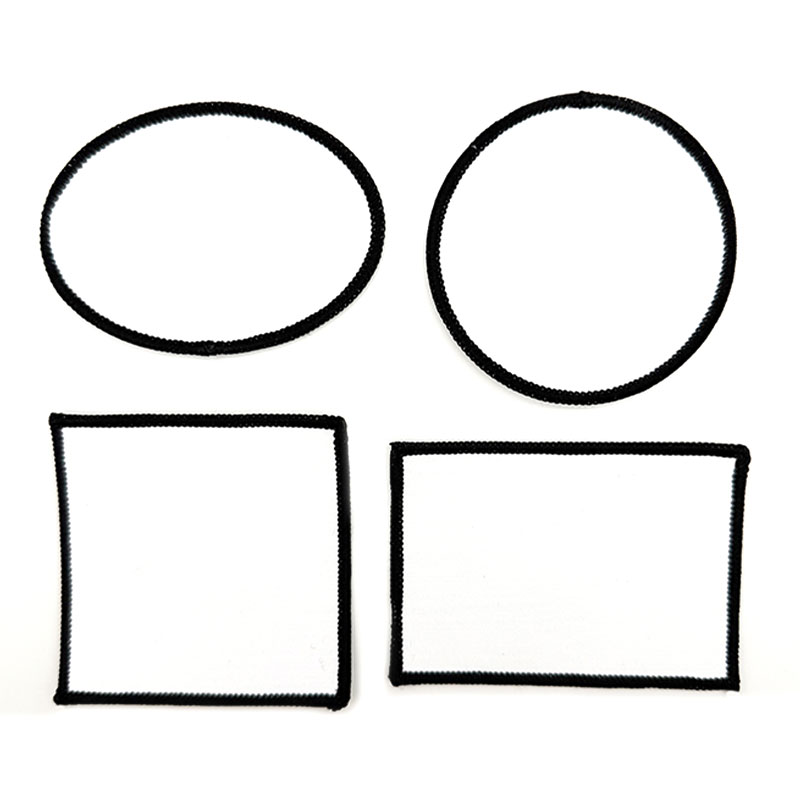 3 1/2' x 2 1/2' 타원형 승화 직물 메로우 패치(접착제 포함)