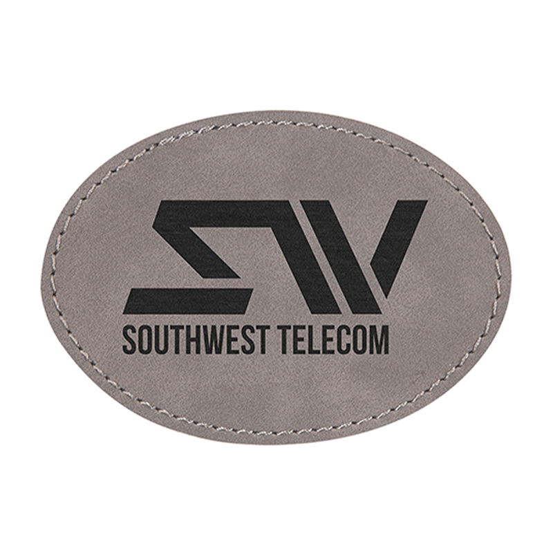 3' x 2' 타원형 인조가죽 패치