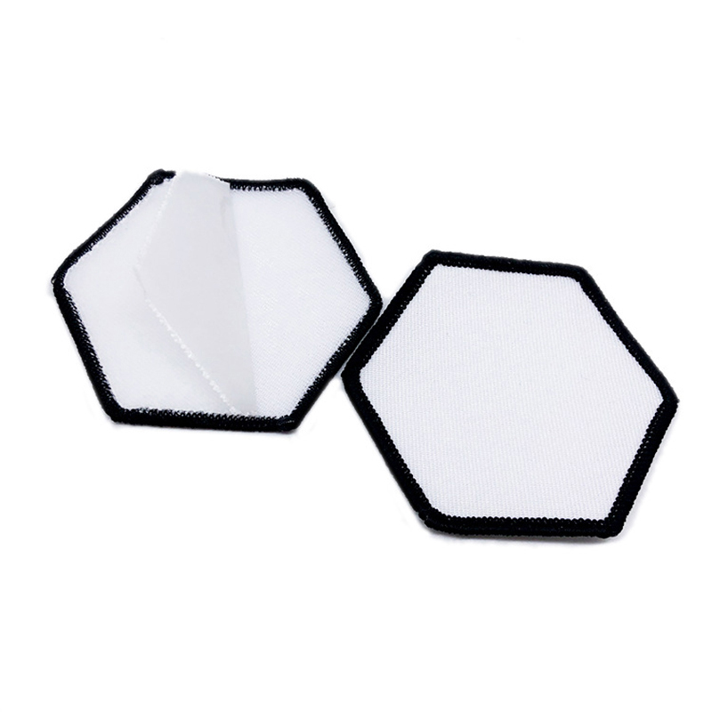 접착제가 포함된 3 1/2' x 2 1/2' 직사각형 승화 인조가죽 패치