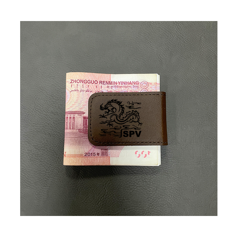 레이저 가공이 가능한 인조 가죽 머니 클립
