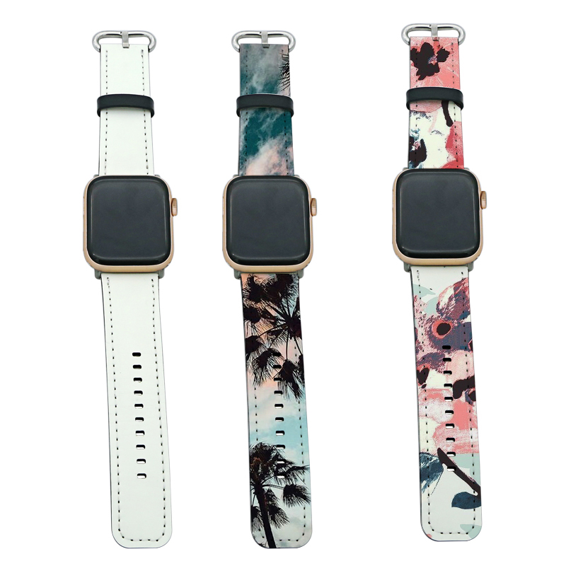 시리즈 1/2/3-42mm용 승화 PU 가죽 Apple Watch 밴드