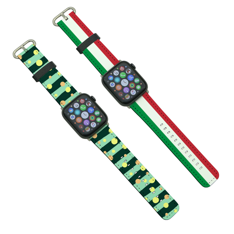 시리즈 4/5-44mm용 승화 PU 가죽 Apple iWatch 밴드
