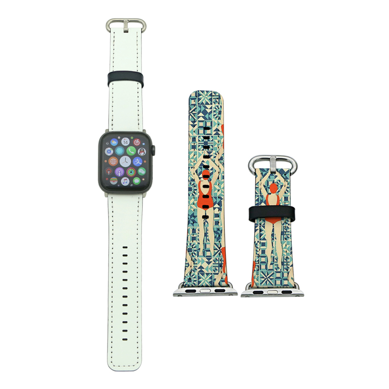 시리즈 4/5-44mm용 승화 PU 가죽 Apple iWatch 밴드